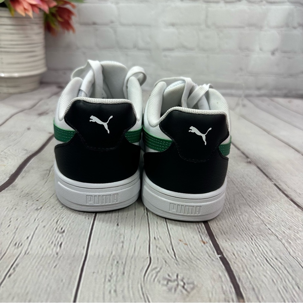 puma carter Kids' 3C Black Green Sneakers urban streetwear activewear - Picture 4 of 7